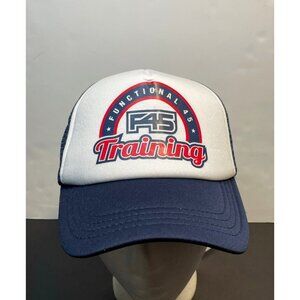 Functional 45 F45 Training trucker hat cap 7" snap back Heritage Peacoat new